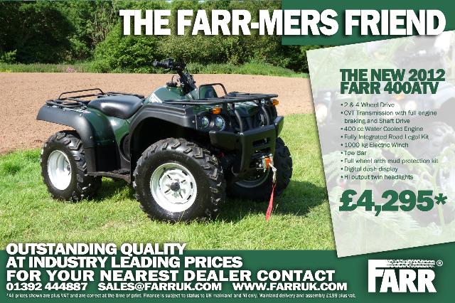 FARR 400 Quads at Ella Agri Tractor Sales Mid and West Wales